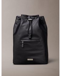Calvin Klein - Matte Nylon Drawstring Backpack - Lyst