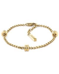 Calvin Klein - Plated Steel Bead Chain Bracelet - Lyst