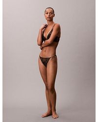 Calvin Klein - Bikini Briefs Ck Floral Lace - Lyst