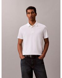 Calvin Klein - Slim Cotton Badge Polo Shirt - Lyst