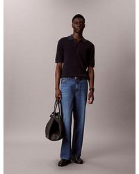 Calvin Klein - Jeans Cotton Waffle Knit Polo Shirt - Lyst