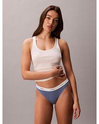 Calvin Klein - Bikini Briefs Cotton Stretch Rib - Lyst