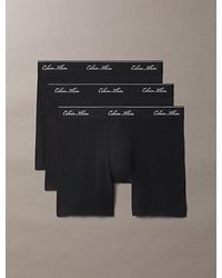 Calvin Klein - 3 Pack Boxer Briefs Icon Cotton Stretch - Lyst