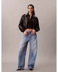 Calvin Klein - High Rise Barrel Jeans - Lyst