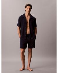 Calvin Klein - Long Drawstring Beach Shorts - Lyst
