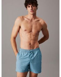 Calvin Klein - Short De Bain Mi-Long Avec Cordon De Serrage - Lyst