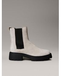Calvin Klein - Ck Bold Leather Chelsea Boots - Lyst