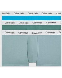 Calvin Klein - Pack de 3 bóxers de tiro bajo y talla grande - Cotton Stretch - Lyst