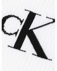 Calvin Klein - Pack de 4 pares de calcetines de deporte de algodón peinado suave con logo - Lyst