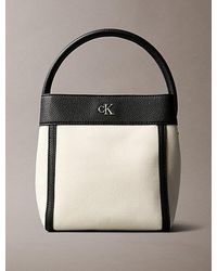 Calvin Klein - Bucket Bag Van Katoen Canvas - Lyst
