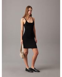 Calvin Klein - Stretch Knit Bodycon Dress - Lyst