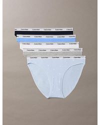 Calvin Klein - 5 Pack Low Rise Bikini Briefs Icon Logo - Lyst