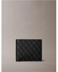 Calvin Klein - Textured Monogram Coin Wallet - Lyst