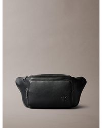 Calvin Klein - Pebbled Logo Strap Bum Bag - Lyst