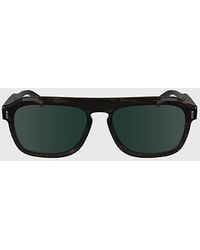Calvin Klein - Aangepaste Rechthoekige Zonnebril Ck24504s - Lyst
