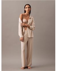 Calvin Klein - Woven Viscose Sleep Pants - Lyst
