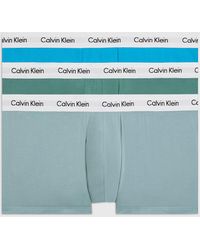 Calvin Klein - Plus Size 3 Pack Low Rise Trunks - Cotton Stretch - Lyst