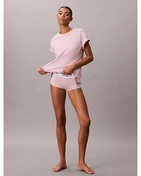 Calvin Klein - Relaxed T-Shirt Cotton Stretch Lounge - Lyst
