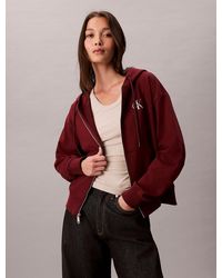 Calvin Klein - Sweat À Capuche Zippé Avec Monogramme - Lyst