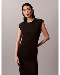 Calvin Klein - Milano Jersey Midi Shift Dress - Lyst