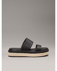 Calvin Klein - Sandali Espadrillas Con Plateau - Lyst