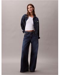 Calvin Klein - Ultra Wide Leg Jeans - Lyst