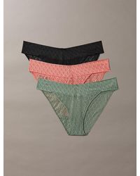 Calvin Klein - 3 Pack Low Rise Bikini Briefs - Lyst