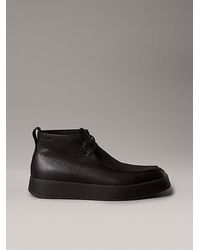 Calvin Klein - Leather Hybrid Cupsole Chukka Boots - Lyst