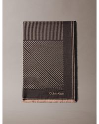 Calvin Klein - Écharpe Graphique Avec Logo Emblématique - Lyst