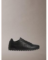 Calvin Klein - Jeans Leather Low Profile Runner Trainers - Lyst