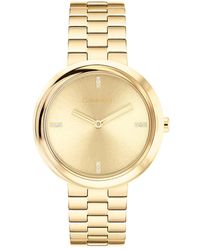 Calvin Klein - Twisted Bezel Bracelet Watch - Lyst