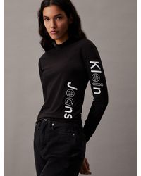 Calvin Klein - Long Sleeve Multi Logo T-shirt - Lyst