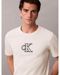 Calvin Klein - Jeans Heavy Jersey Logo Appliqué T-Shirt - Lyst