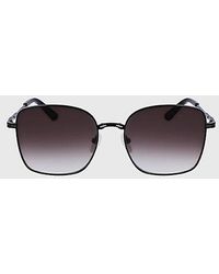 Calvin Klein - Rectangle Sunglasses - Lyst