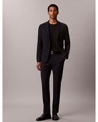 Calvin Klein - Slim Wool Stretch Trousers - Lyst