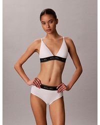 Calvin Klein - Triangle Bra Icon Cotton Modal - Lyst