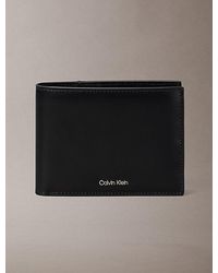 Calvin Klein - Leather Trifold Wallet - Lyst