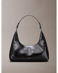 Calvin Klein - Glossy Logo Convertible Shoulder Bag - Lyst