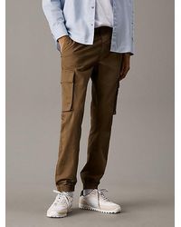 Calvin Klein - Skinny Ripstop Cargobroek - Lyst