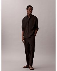 Calvin Klein - Seersucker Classic Shirt - Lyst