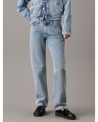 Calvin Klein - Low Rise Straight Jeans - Lyst