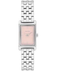 Calvin Klein - Rectangle Dial Link Bracelet Watch - Lyst