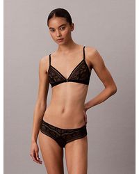 Calvin Klein - Unlined Triangle Bra Eternal Stretch Lace - Lyst