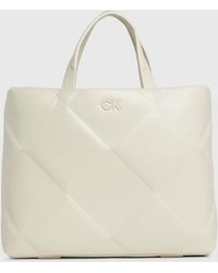 Calvin Klein - Quilted Tote Bag - Lyst