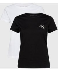 Calvin Klein - 2 Pack Slim T-shirts - Lyst