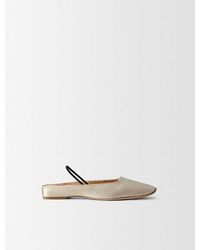 Calvin Klein - Kate Silk Satin Ballerina Flat - Lyst