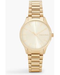 Calvin Klein - Watch - Iconic Bracelet - - Gold - Unisex - One Size - Lyst