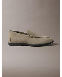 Calvin Klein - Suede Hybrid Loafers - Lyst