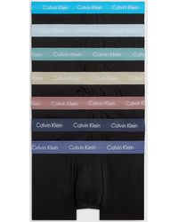 Calvin Klein - 7 Pack Low Rise Trunks - Cotton Stretch - Lyst