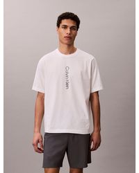 Calvin Klein - Performance Cotton Blend Gym T-Shirt - Lyst